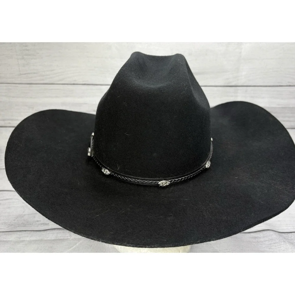Master Hatters Of Texas MHT Casino Western Cowboy Hat  6 7/8 Black 3X Beaver